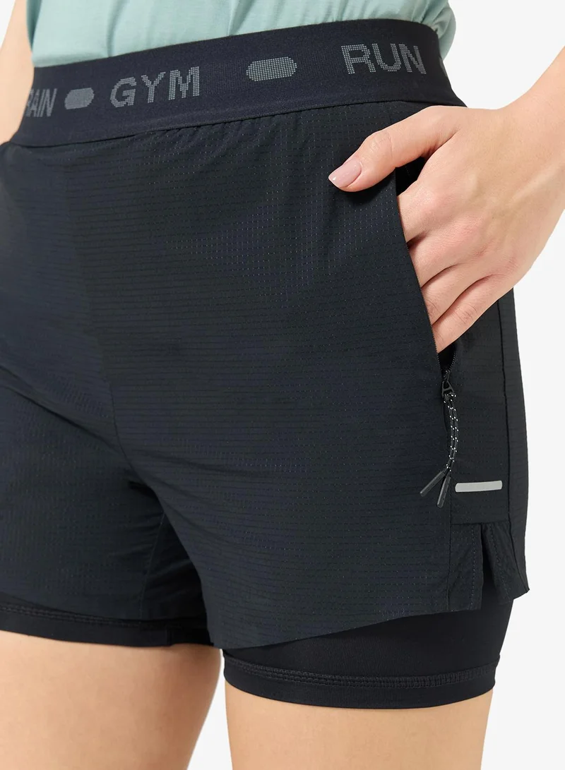 Sun And Sand Sports Black Women's Active Skort for Women | Best Price UAE