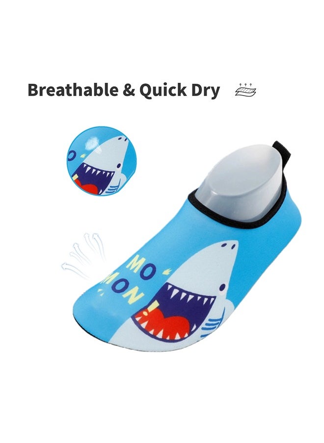 ShebSheb Swimming Water Shoes Kids for Girls Boys Outdoor Quick Dry Barefoot Aqua Socks for Sport Beach Swim Surf  - Image 2