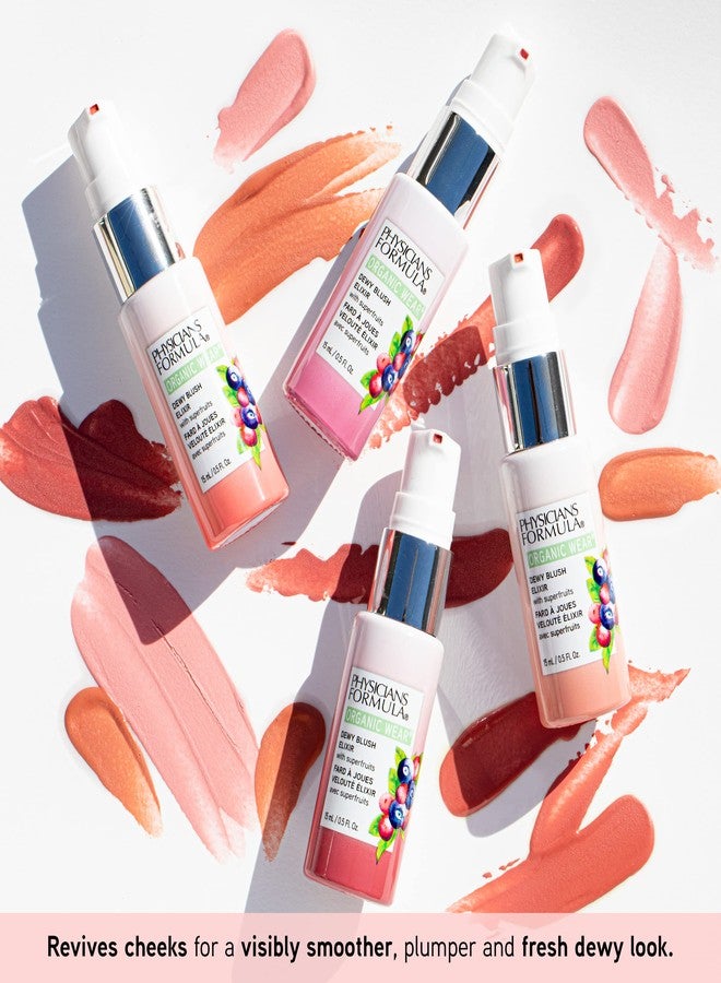 Physicians Formula Organic Wear Natural Dewy Face Blush Makeup Elixir, Gorgeous Peach, 0.5 Fl Ounce - Image 4