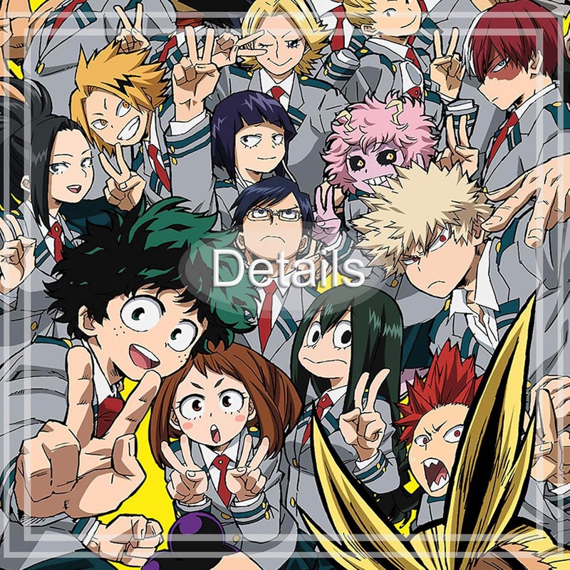 KAIWALK Anime my hero academia poster mha print on canvas painting wall art for living room decor boy gift (unframed, q-mha 1pcs) - Image 4