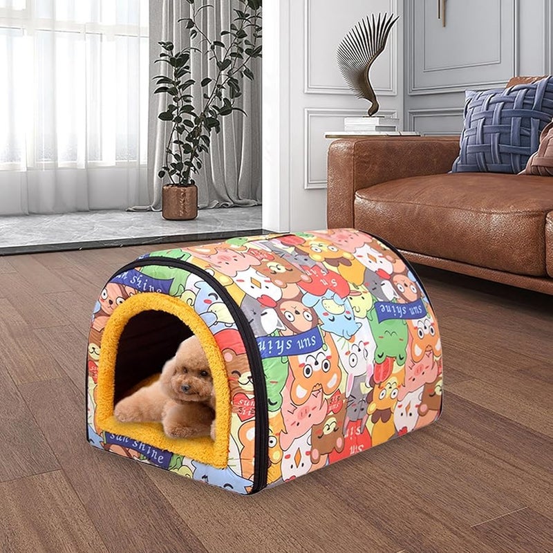 Insulated Outdoor Cat Enclosure Winter Shelter Size M - Image 3
