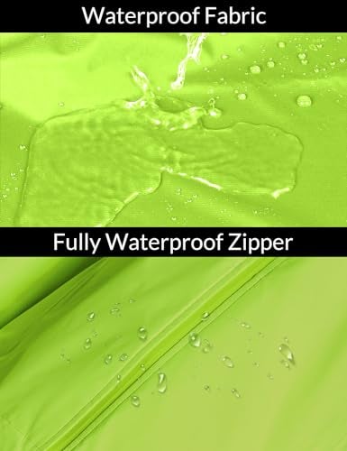 baleaf Women's Rain Jackets Waterproof Windbreaker Packable Lightweight Running Cycling Jacket Reflective Hooded Windproof Yellow M - Image 4