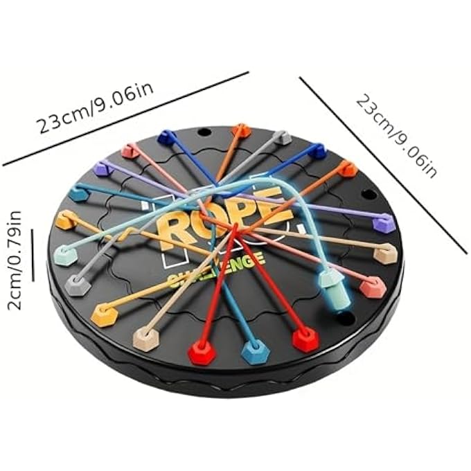 THE ROPE UNTANGLING CHALLENGE IS A CHILDREN'S EDUCATIONAL TOY THAT ENHANCES LOGICAL THINKING AND CONCENTRATION. IT'S A GREAT INTERACTIVE BOARD GAME FOR PARENTS AND KIDS, MAKING IT AN IDEAL BIRTHDAY OR - Image 5