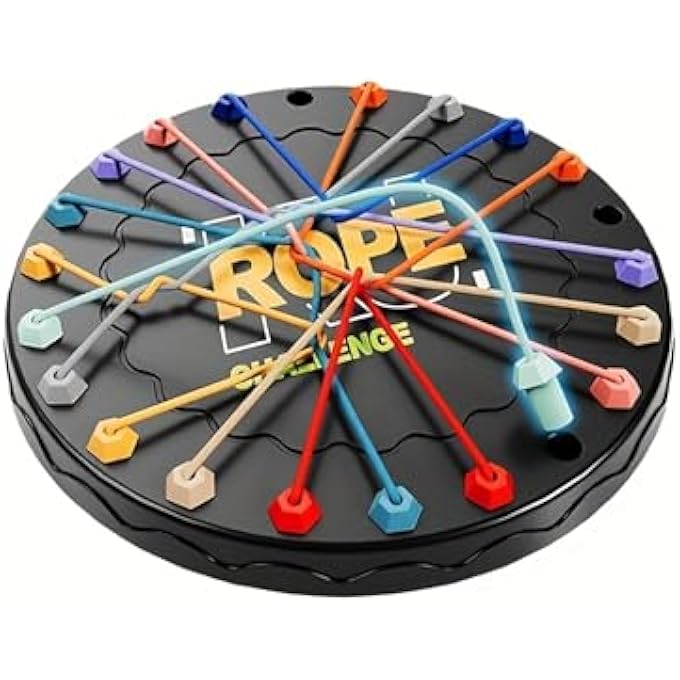 THE ROPE UNTANGLING CHALLENGE IS A CHILDREN'S EDUCATIONAL TOY THAT ENHANCES LOGICAL THINKING AND CONCENTRATION. IT'S A GREAT INTERACTIVE BOARD GAME FOR PARENTS AND KIDS, MAKING IT AN IDEAL BIRTHDAY OR - Image 1