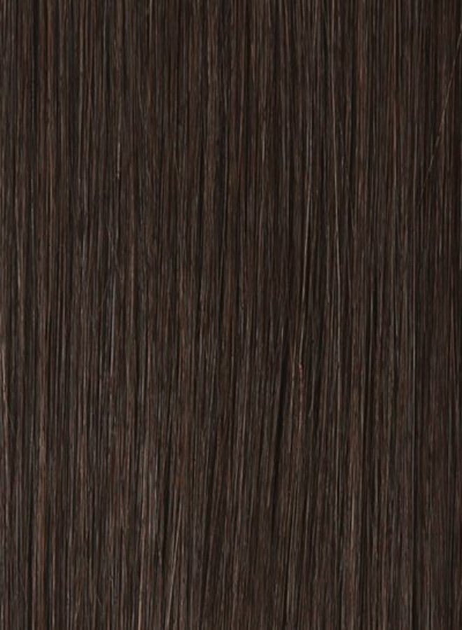 KIS Beautiful Snapon Ponytail Hair Extension (2 in 1) Human Hair Blend Salon-Quality Voluminous Luxurious Customizable Tangle Free Natural Hair (20 Inch Length So5 Natural Brown Color) - Image 4