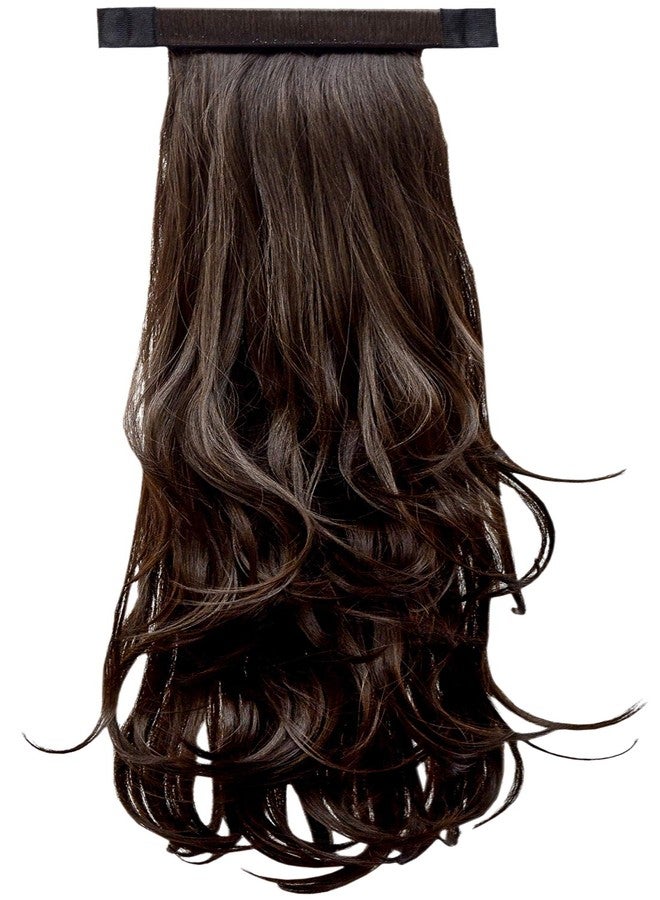 KIS Beautiful Snapon Ponytail Hair Extension (2 in 1) Human Hair Blend Salon-Quality Voluminous Luxurious Customizable Tangle Free Natural Hair (20 Inch Length So5 Natural Brown Color) - Image 2