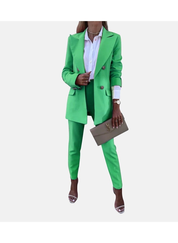 Shougu Solid Color Casual Suit Women's Suit - Image 1