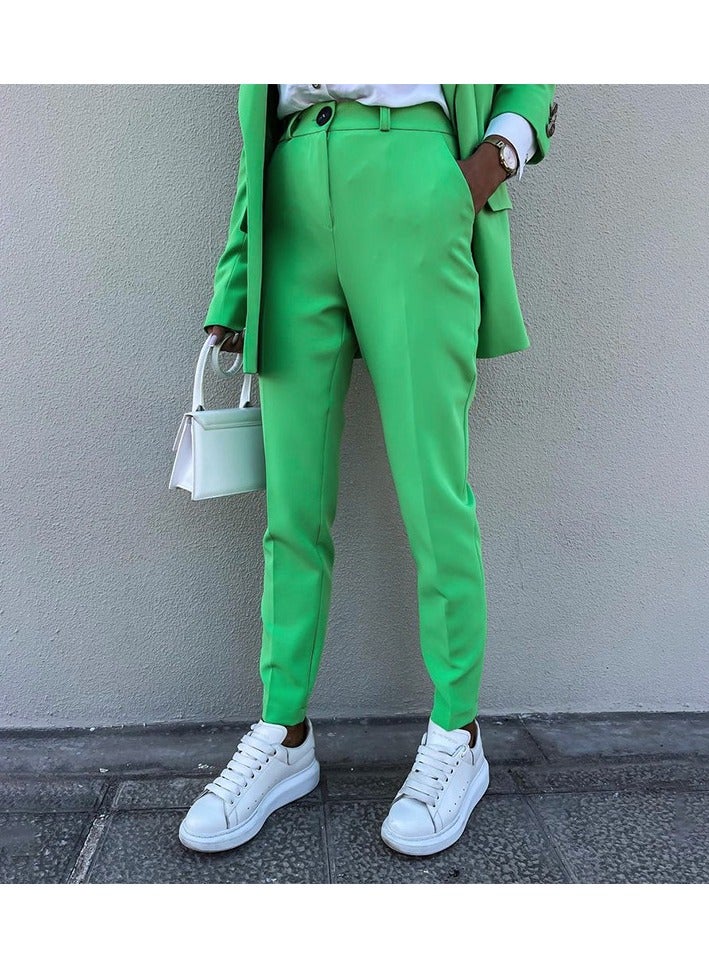 Shougu Solid Color Casual Suit Women's Suit - Image 3