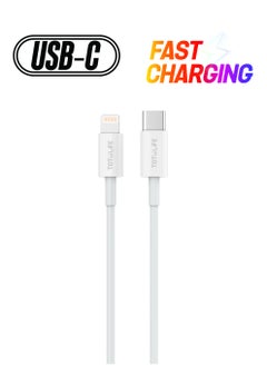 Totulife PURE Series Cable PD Lightning-Type-C 3M - White  - Image 1