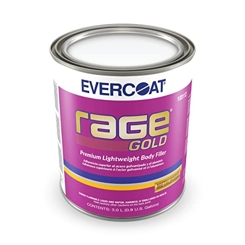 Evercoat Rage Gold Body Filler for Fiberglass, Aluminum & More - Stain-Resistant Filler - 128 Fl Oz - Image 1