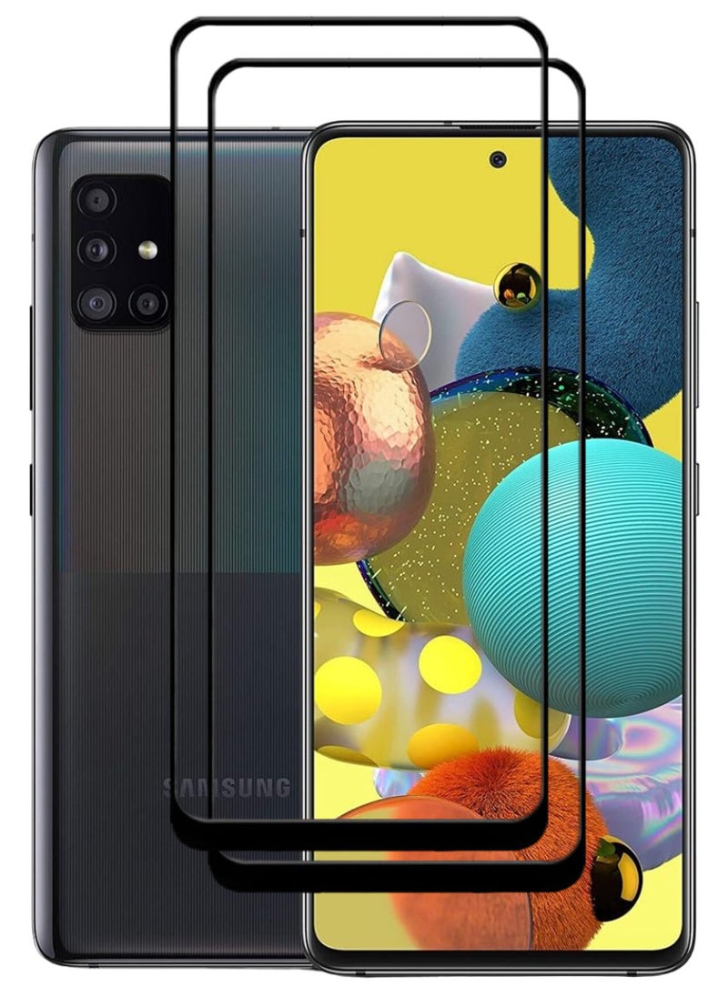 ACLIX 2 Pieces Antistatic ESD Dustproof Premium Quality High Definition Tempered Glass Screen Protector Designed For Samsung Galaxy A51 - Image 1