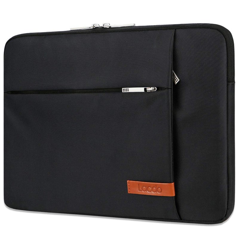 Lacdo 13 inch Laptop Sleeve Case for 13 inch MacBook Air M5 A3449 2026 M4 A3240 2025 M3 A3113 M2 A2681 M1 A2337 13 MacBook Neo A18 Pro A3404 2026 iPad AirPro 13 M5 Computer Bag Black - Image 2