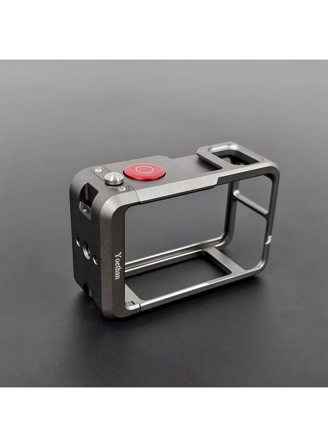 إطار واقي معدني من DJI لأوسمو أكشن، حامل أسود للإطلاق السريع - Image 1