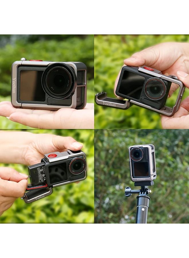 إطار واقي معدني من DJI لأوسمو أكشن، حامل أسود للإطلاق السريع - Image 5