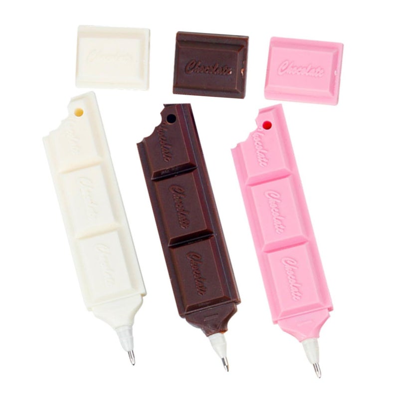 Chocolate Shaped Ballpoint Pen Set Cartoon Novelty Pens For Office School Party Supplies - Image 2