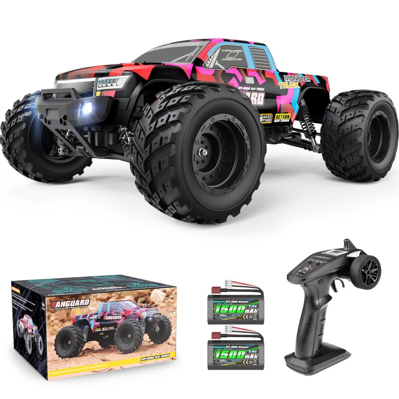 HAIBOXING 1:12 Scale RC Cars 903 RC Monster Truck, 38 km/h Speed Hobby Fast RC Cars for Kids and Adults Toy Gifts, 2.4 GHz 4WD Electric Powered Remote Control Trucks Ready to Run 40+ Min Playtime - Image 1