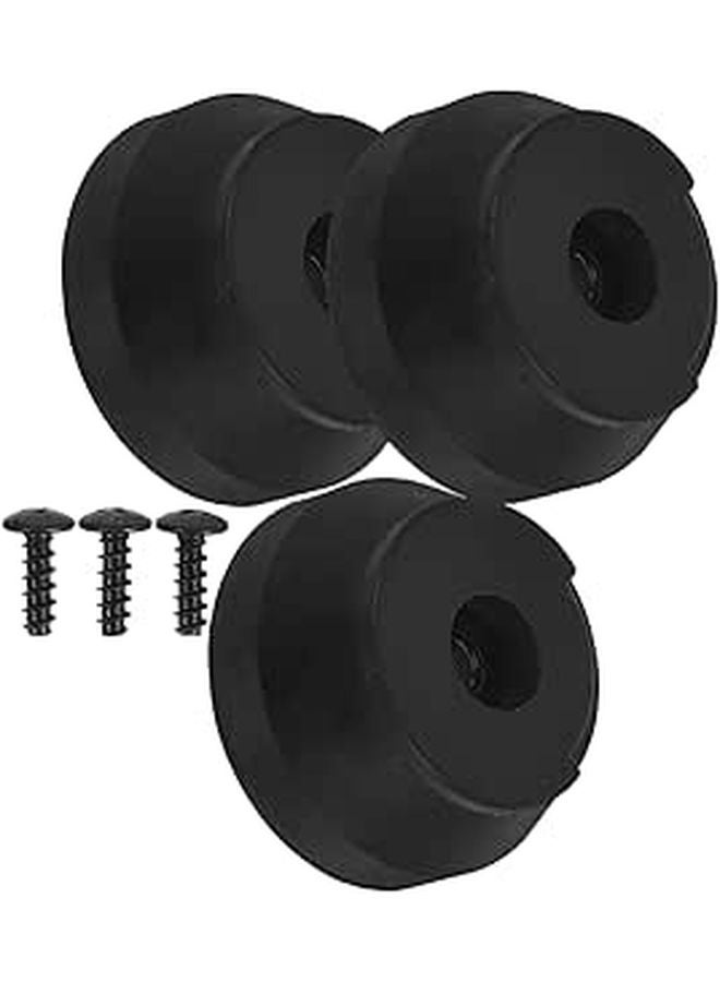 Non Slip Rubber Cane Tips 3 Pack Enhanced Stability for Walking Sticks Crutches Seniors Indoor Outdoor - Image 1