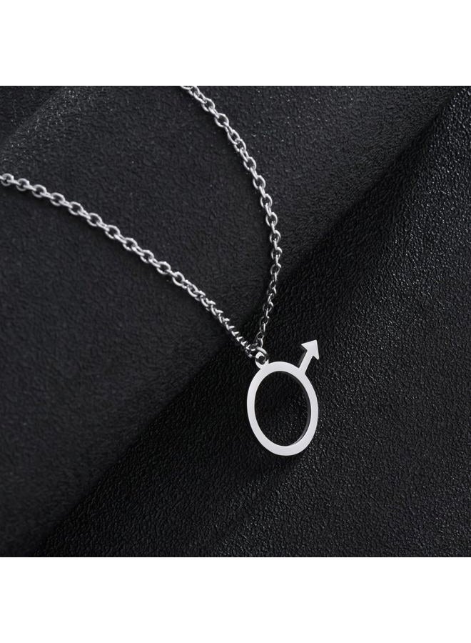 Medsor Male Symbol Necklace for Men Stainless Steel Male Pendant - Image 4