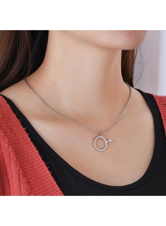 Medsor Male Symbol Necklace for Men Stainless Steel Male Pendant - Image 2