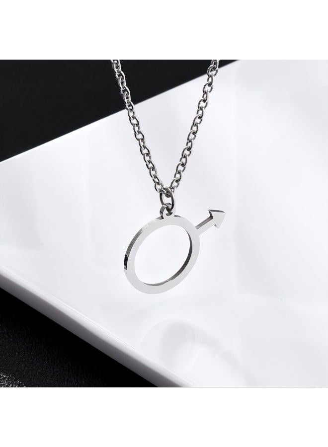 Medsor Male Symbol Necklace for Men Stainless Steel Male Pendant - Image 3