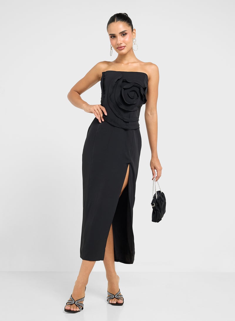 Ginger Strapless Floral Detail Dress  - Image 1