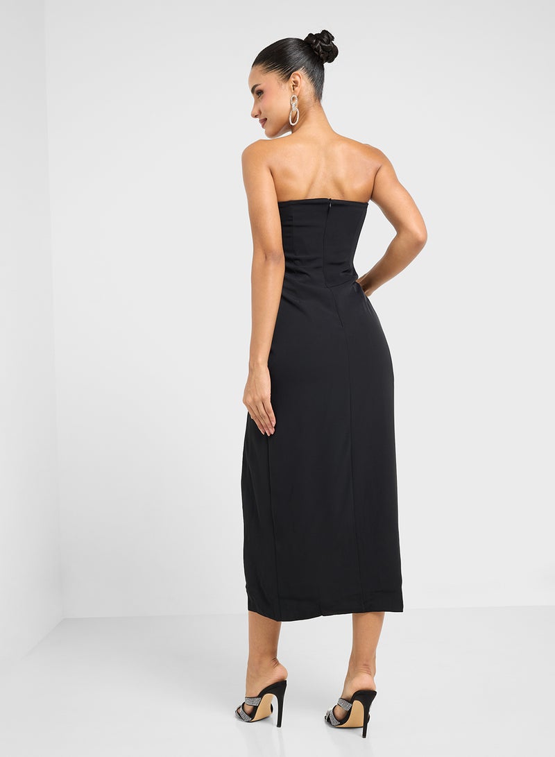 Ginger Strapless Floral Detail Dress  - Image 2