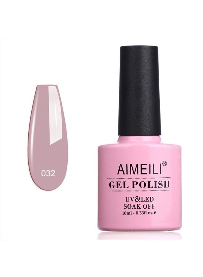 AIMEILI Soak Off U V LED Nude Gel Nail Polish - Eur So Chic (032) 10ml  - Image 1