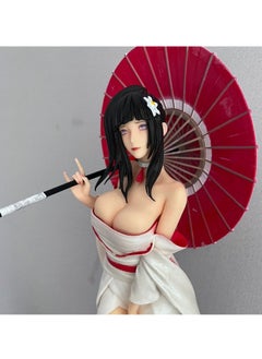 General Naruto series doll model ornaments, kimono umbrella umbrella holding umbrella Hinata PVC model toy decoration collection gifts  - Image 4