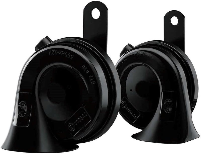 HELLA Fanfare Hella OE-Connect Horn TE26 Set 12 V 110 dB(A) 400 Hz - 500 Hz - High/Low Tone - Electric - ECE - Housing Colour: Black - Quantity: 2-3FH 012 010-121 User friendly optimized build - Image 2