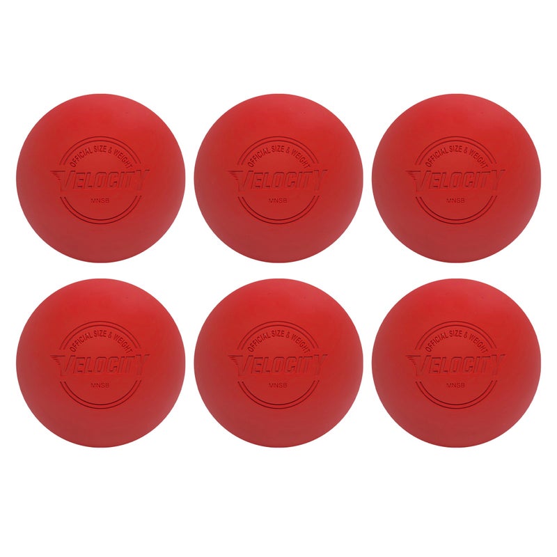 Velocity Practice Lacrosse Balls - 1, 2, 3, 6, 12, 18, 24, 36, 60 and 120 Packs - Official Size and Weight - Red - Image 1