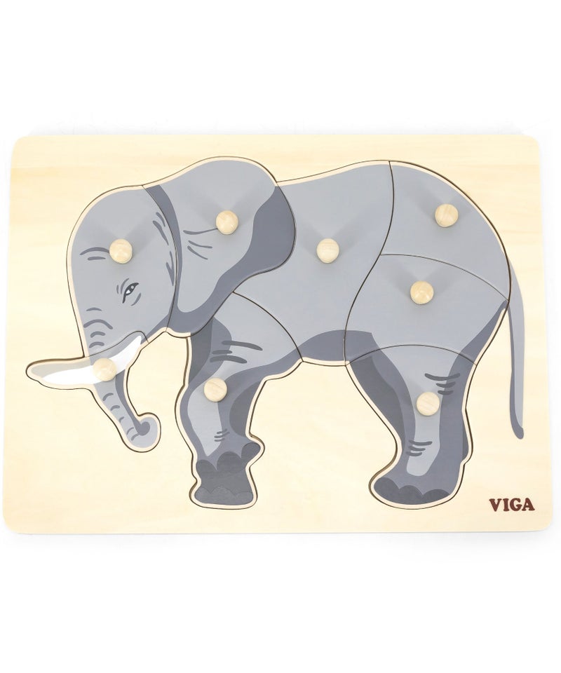 Elephant 8 Piece Knob Puzzle