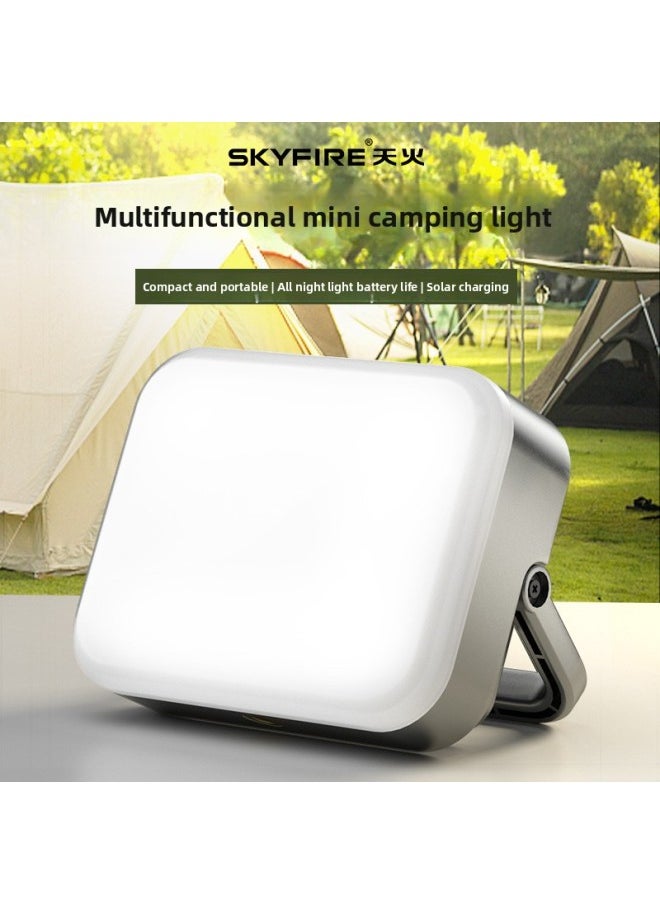 Generic Skyfire Solar Camping Lamp Super Long Endurance Emergency Lamp Power Failure Home Camp Mini Outdoor Rechargeable Lighting Lamp-Color: Combination Pack  - Image 1
