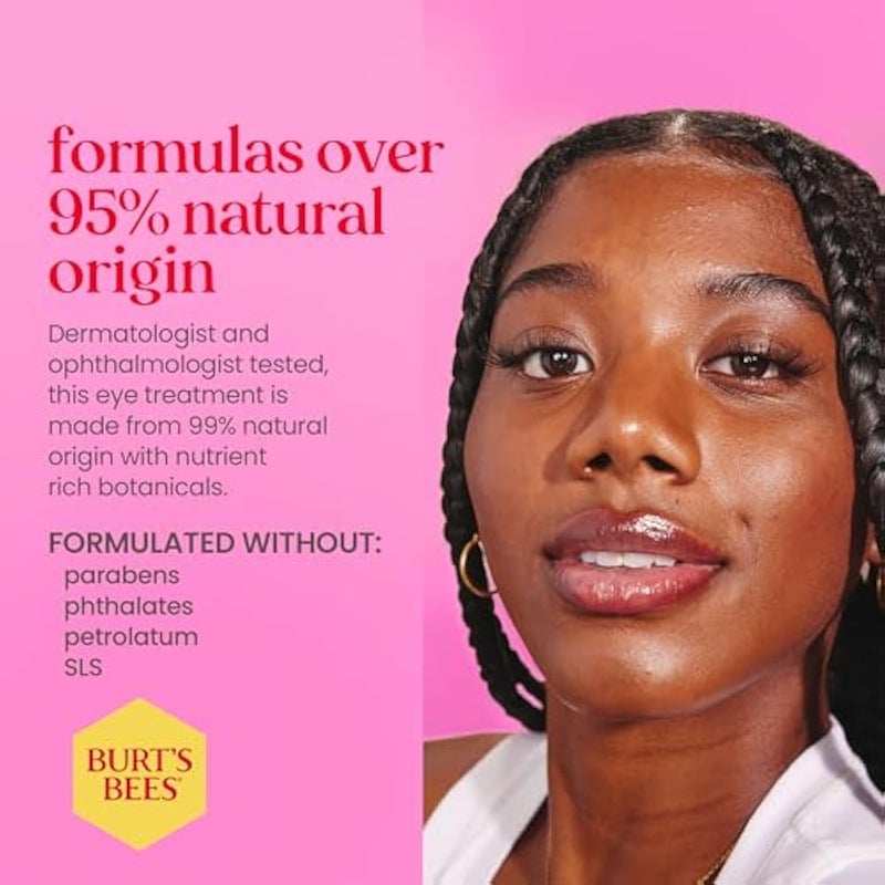 Burt's Bees Renewal Firming Eye Cream With Natural Retinol Alternative, Reduces Appearance of Lines, Wrinkles, Under-Eye Circles and Crow's Feet, 99 Percent Natural Origin Skin Care, 0.5 oz. Bottle - Image 5