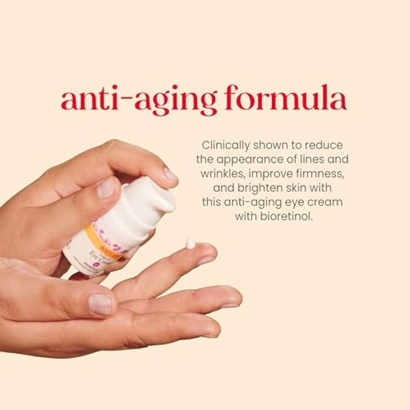 Burt's Bees Renewal Firming Eye Cream With Natural Retinol Alternative, Reduces Appearance of Lines, Wrinkles, Under-Eye Circles and Crow's Feet, 99 Percent Natural Origin Skin Care, 0.5 oz. Bottle - Image 2