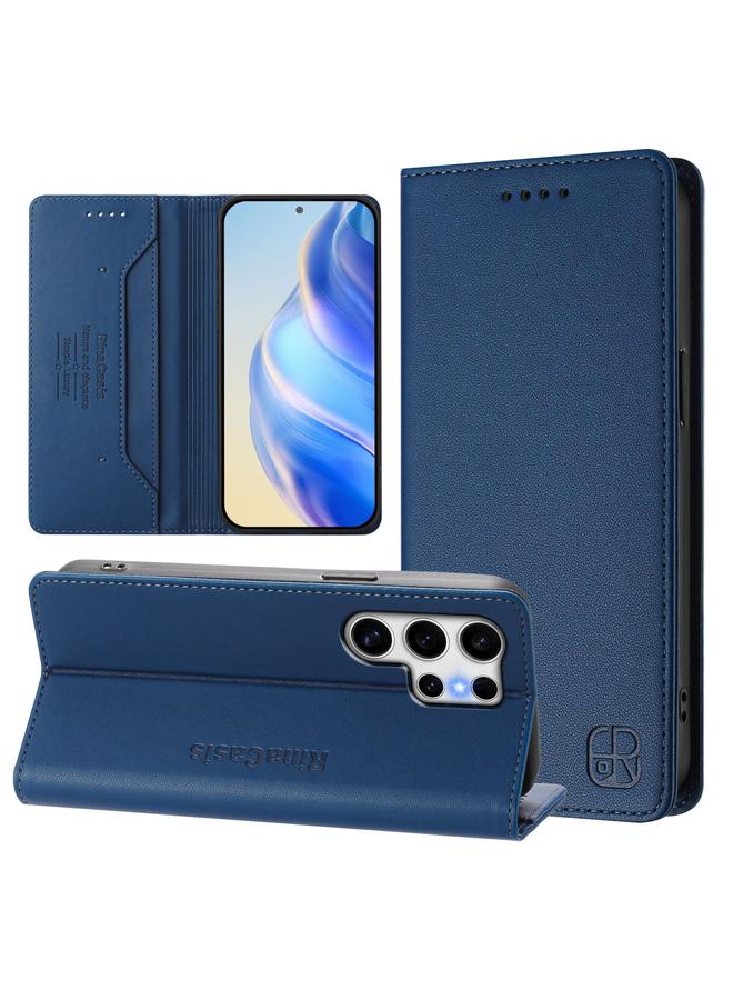 اس-توب جراب لهاتف Samsung Galaxy S22 Ultra 5G RC01 جراب هاتف جلدي مزدوج الطي مزود بشفط مغناطيسي بتقنية RFID - Image 1