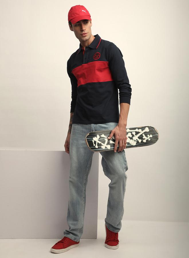 Dillinger Men Color Block Regular Fit Polo - Image 4