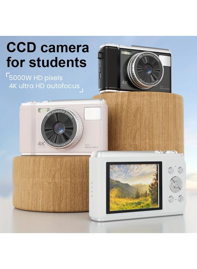 Black 4K Digital Camera 16X Auto Zoom 2.8 Inch Screen FHD 1080P CCD USB Charging 32GB TF Card - Image 2