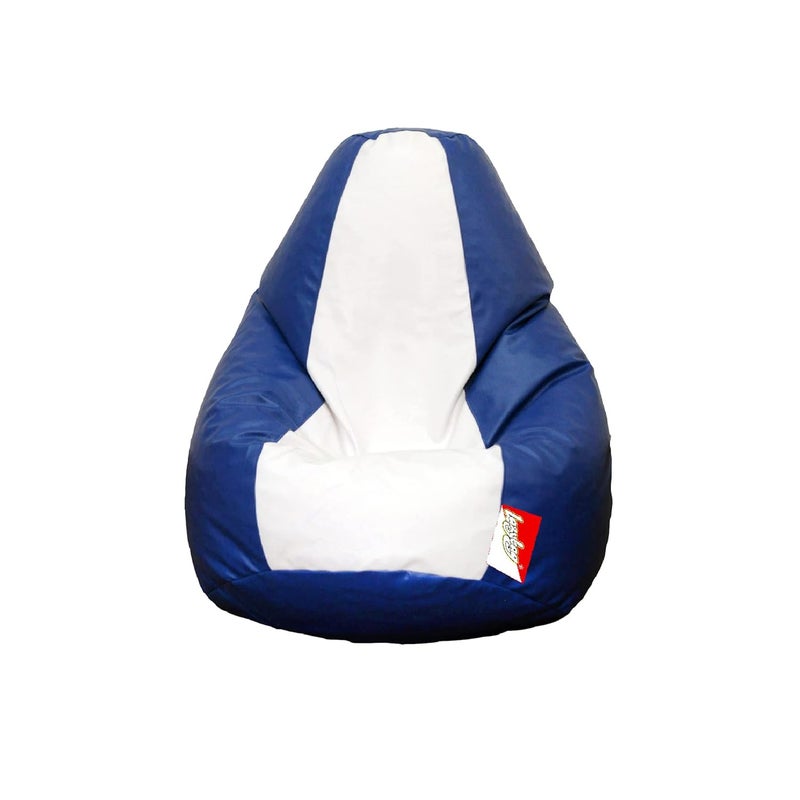 LAZYBAG Bean Bag Chair Furniture for Kids XXXL Bean Bag Cover Playing Video Games or Relaxing for classrooms daycares Libraries or Work from Home Blue and White 3XL Size - Image 1