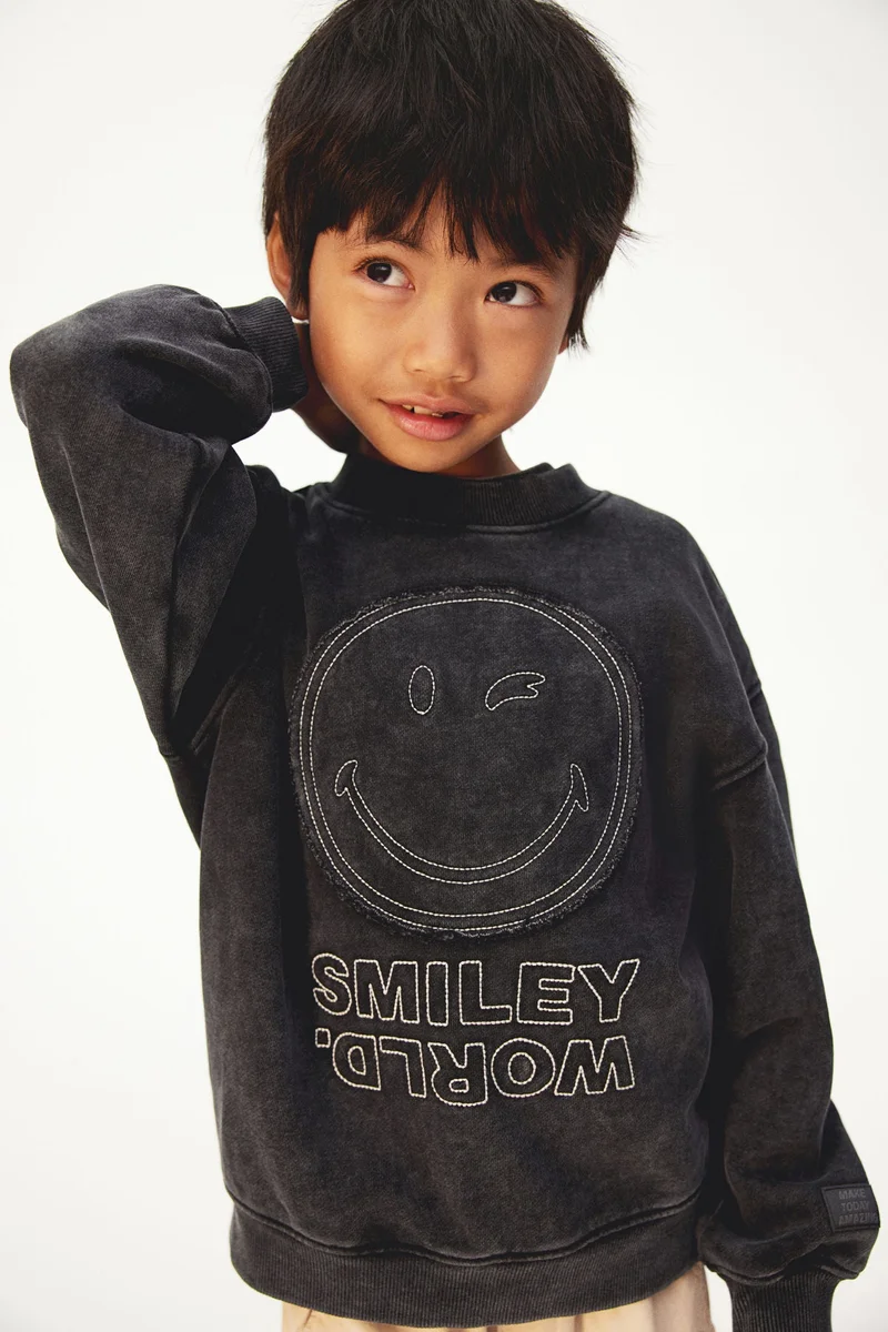 H&M Motif-Detail Sweatshirt
