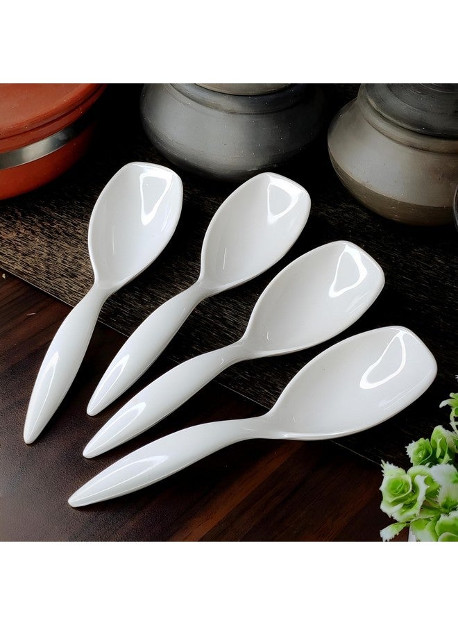 Vemlons Serving Spoon Long Handled Serving Spoon Melamine Tableware (Serving Spoon Set Of 4 Piece) - 25 Cm - Image 2