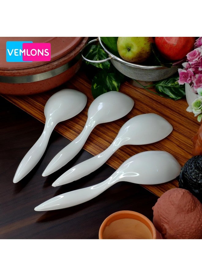 Vemlons Serving Spoon Long Handled Serving Spoon Melamine Tableware (Serving Spoon Set Of 4 Piece) - 25 Cm - Image 5