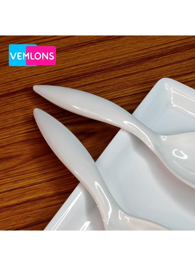 Vemlons Serving Spoon Long Handled Serving Spoon Melamine Tableware (Serving Spoon Set Of 4 Piece) - 25 Cm - Image 4