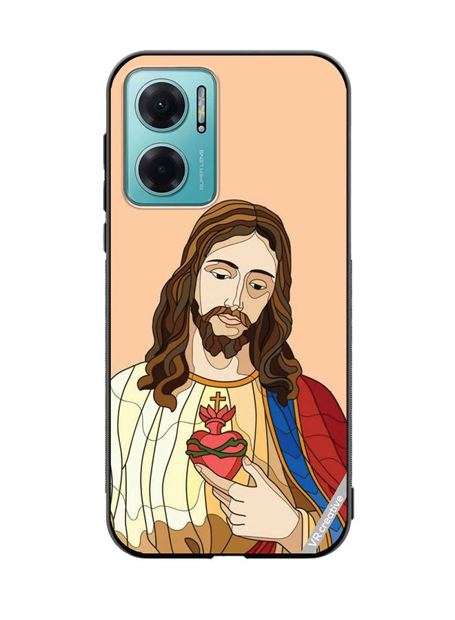 VR CREATIVE Protective Case Cover For Xiaomi Redmi Note 11E Jesus Design Multicolour - Image 1
