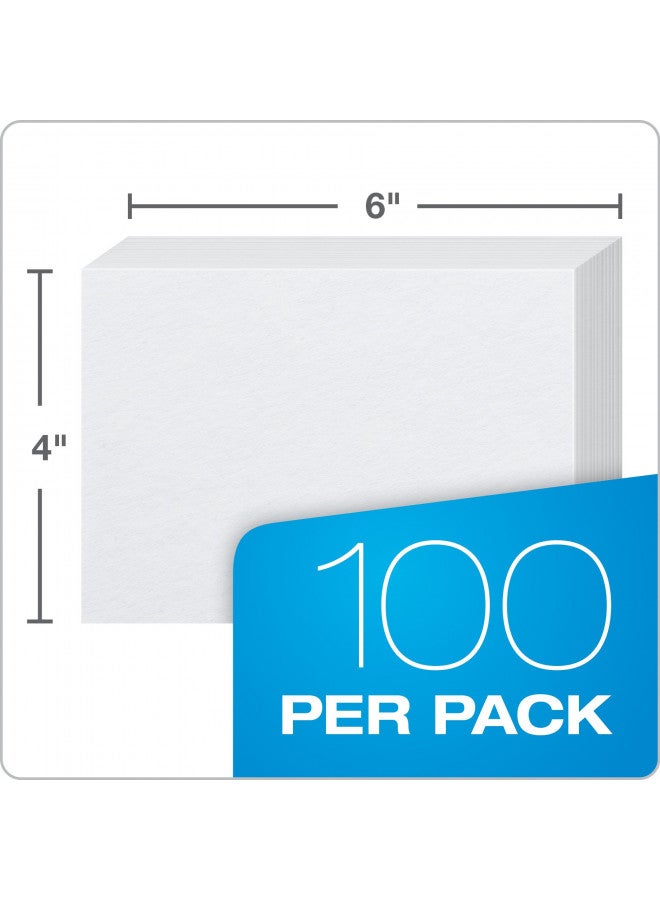 Oxford Oxford Blank Index Cards, 4" x 6", White, 100 Per Pack (40156-SP) - Image 3