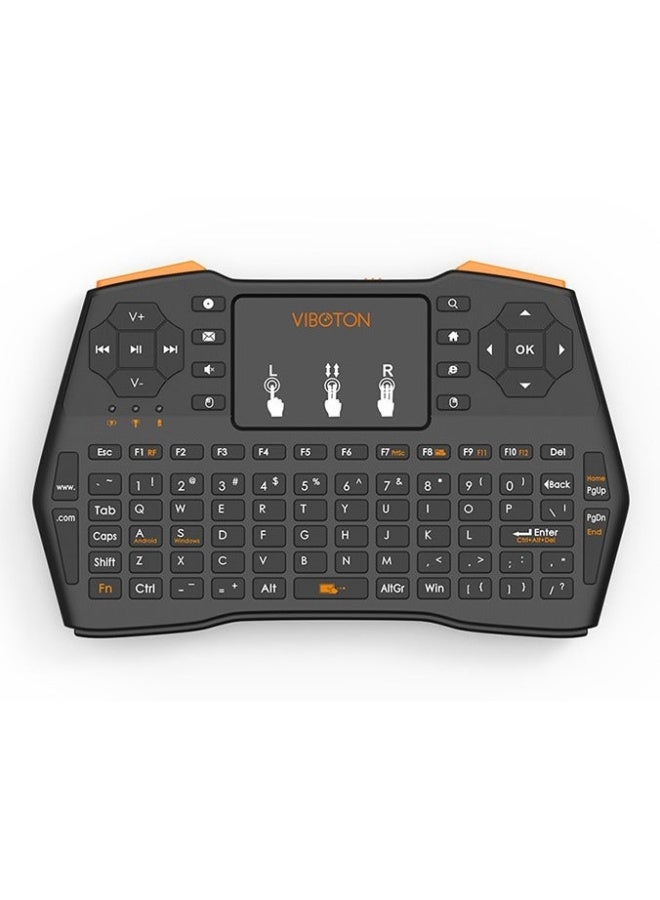 Viboton RII i8 Mini Wireless Fly Mouse Keyboard – Multi-Touch Air Mouse Gamepad, 2.4G Multimedia Remote, Adjustable Mouse Speed, Multi-Language Support, Ergonomic Anti-Skid Design, Android & Windows Compatible - Image 1