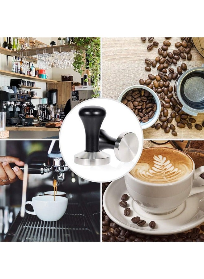 58mm Coffee Hand Tamper 304 Stainless Steel Base Professional Espresso Press for Portafilter Coffee Machine Barista Tool - Image 2