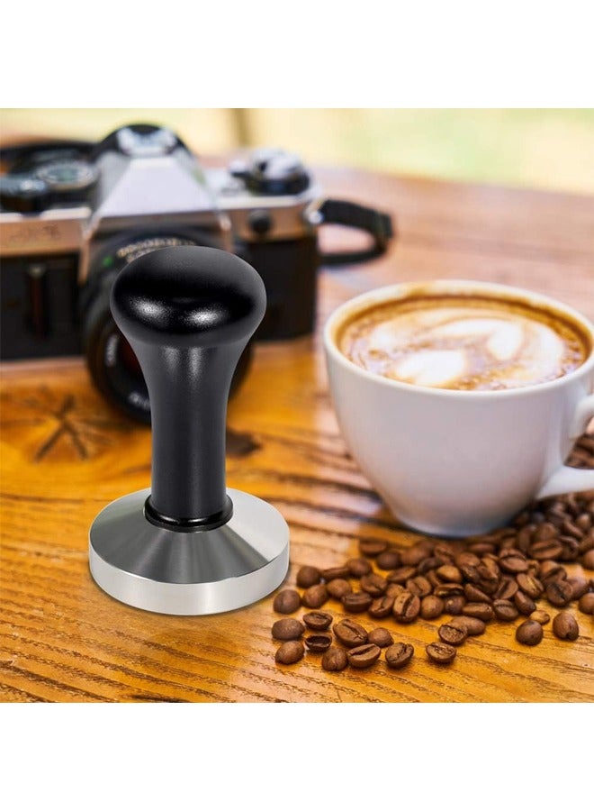 58mm Coffee Hand Tamper 304 Stainless Steel Base Professional Espresso Press for Portafilter Coffee Machine Barista Tool - Image 3