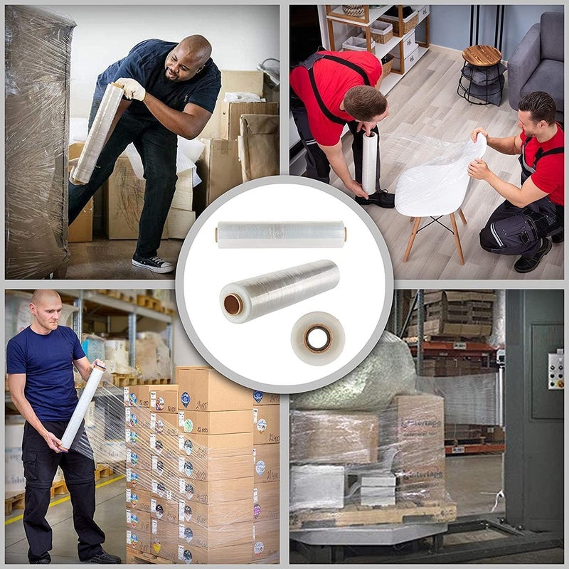 Industrial Packing Roll 50cm 2KG Transparent Stretch Self Adhesive Packing Roll for Luggage Transport Tools - Image 5
