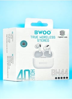 BWOO Original Pro Bluetooth headset from BWOO, second version, a wireless Bluetooth headset that supports wireless charging, features clear sound and noise isolation, works on all mobile phones such as iPh  - Image 4
