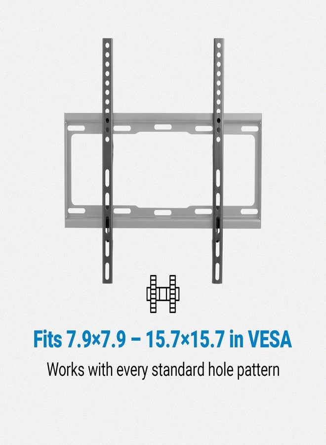 Manhattan TV Wall Mount - Fits Most 32 to 55 Inch LED, LCD, OLED Flat & Curved TVs, Holds up to 88lbs, Max VESA 400x400mm, Low Profile – Lifetime Mfg Warranty - 460934 - Image 4